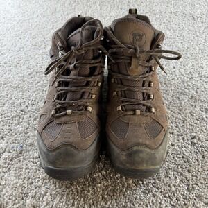 Propet Boots Mens Size 11 EEE Brown Leather Hiking Trail Ankle Combat M3599